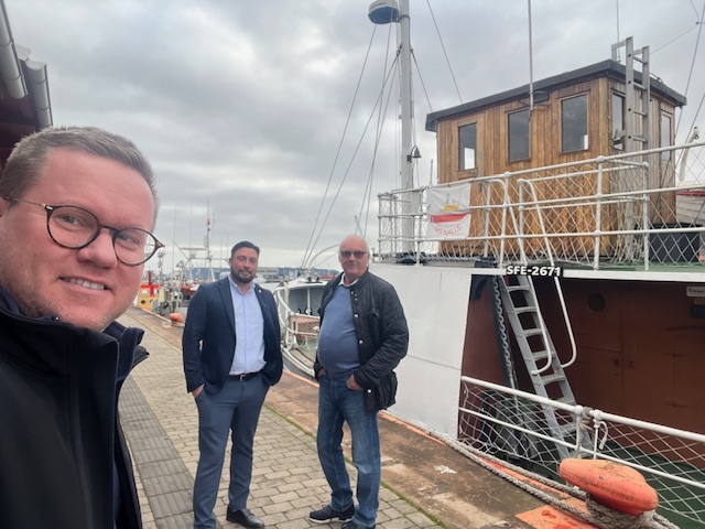 Carl Dahlin, Lucas Lodge och Stefan Pettersson, Moderaterna.