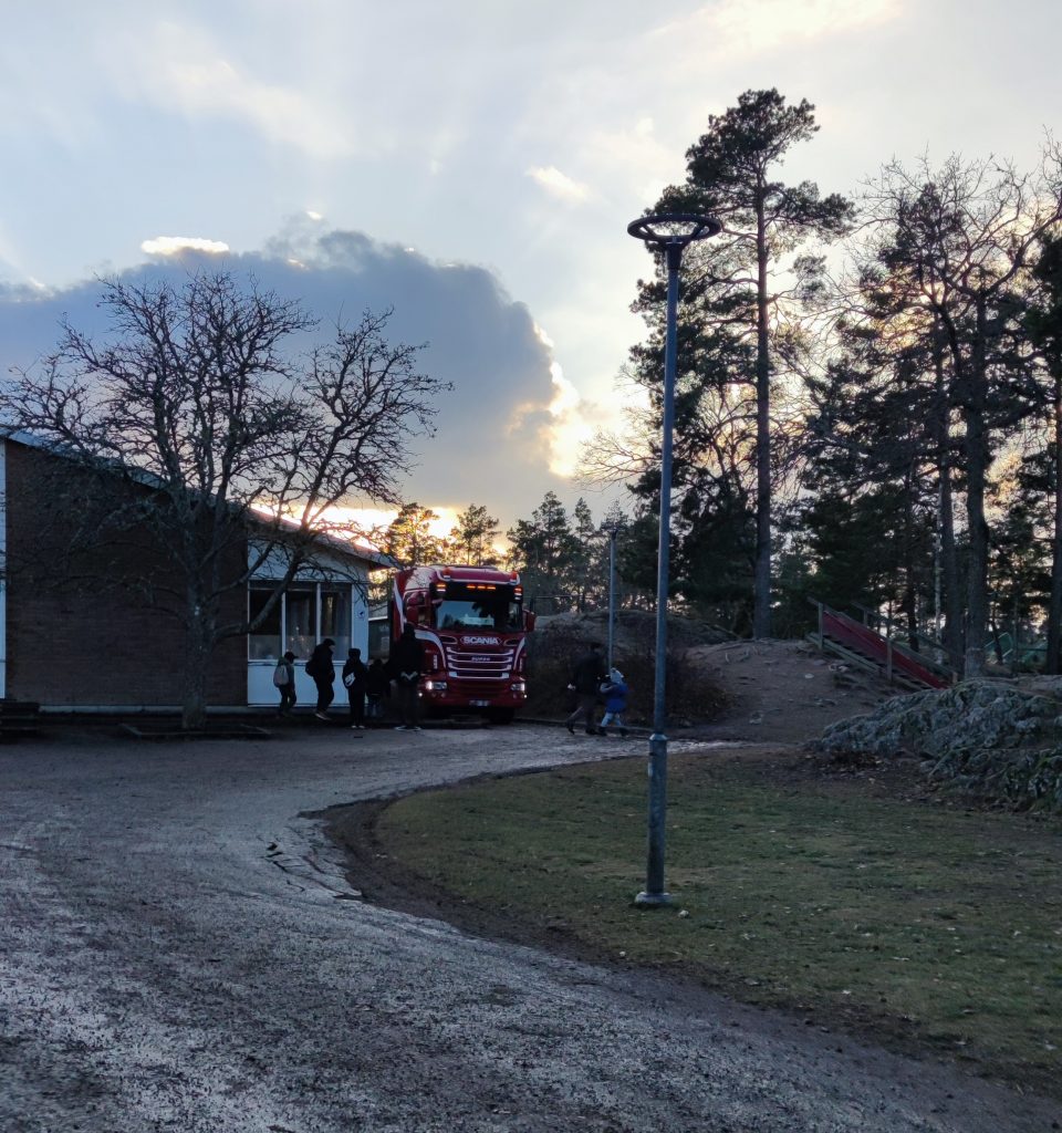 Kristinebergskolans skolgård i Oskarshamn