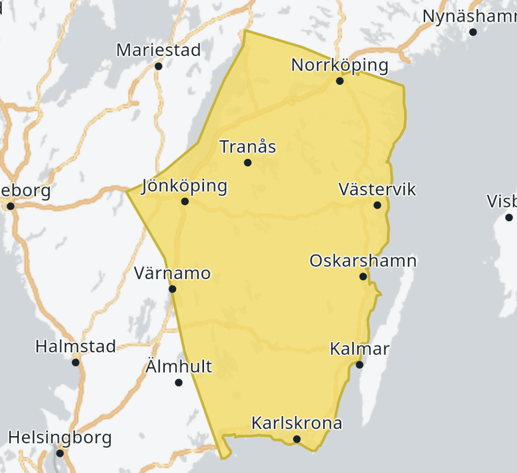 Gul varning