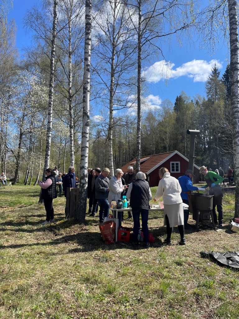 Serveringen vid återinvigningen