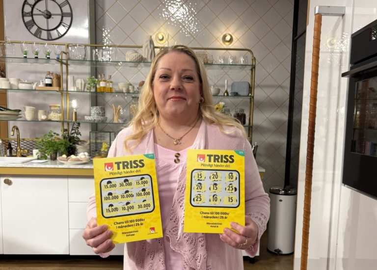 Annica skrapade fram en fin Trissvinst i TV4 Nyhetsmorgon.