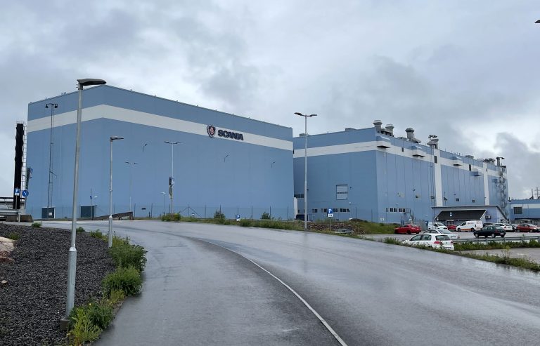 Scania, Scaniafabriken i Oskarshamn. Foto: Peter A Rosén