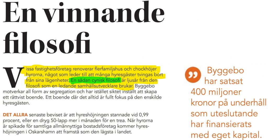 Faksimil, Byggebo.