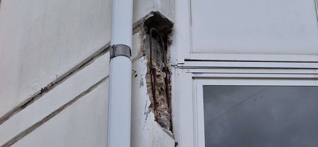 Bostadsområdet Kristineberg i Oskarshamn förfaller. Foto: Privat