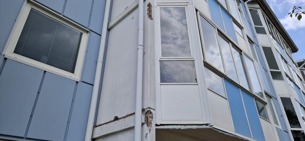 Bostadsområdet Kristineberg i Oskarshamn förfaller. Foto: Privat