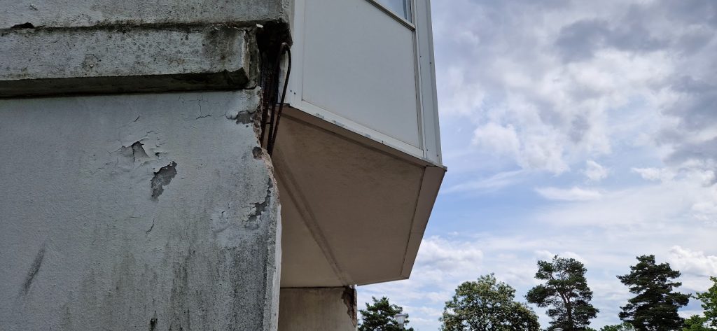 Bostadsområdet Kristineberg i Oskarshamn förfaller. Foto: Privat