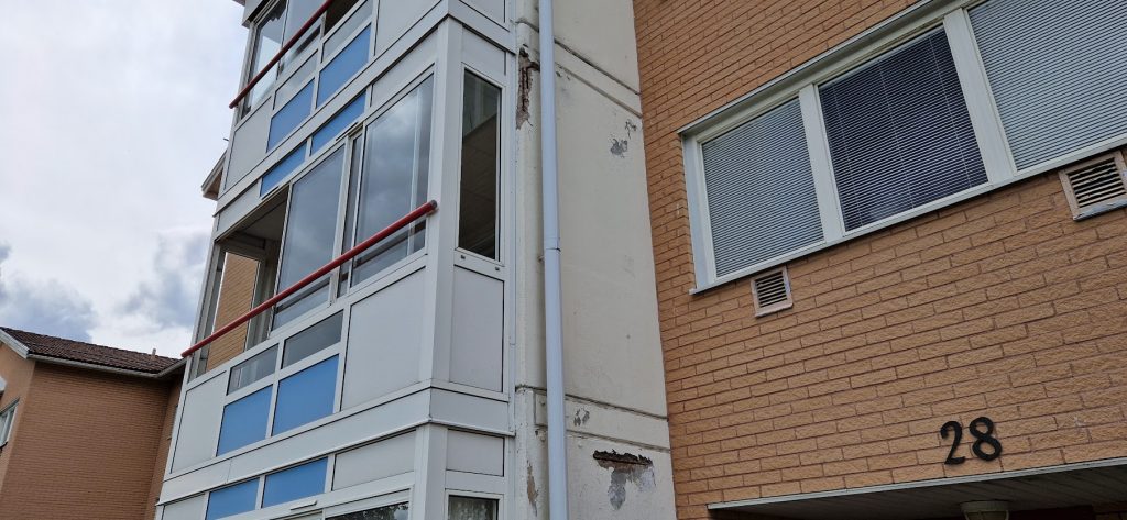 Bostadsområdet Kristineberg i Oskarshamn förfaller. Foto: Privat