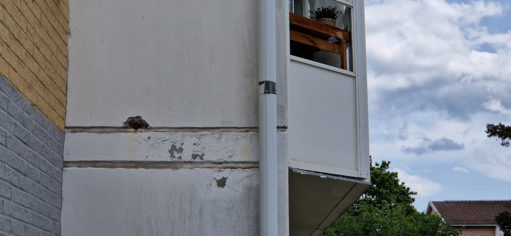 Bostadsområdet Kristineberg i Oskarshamn förfaller. Foto: Privat
