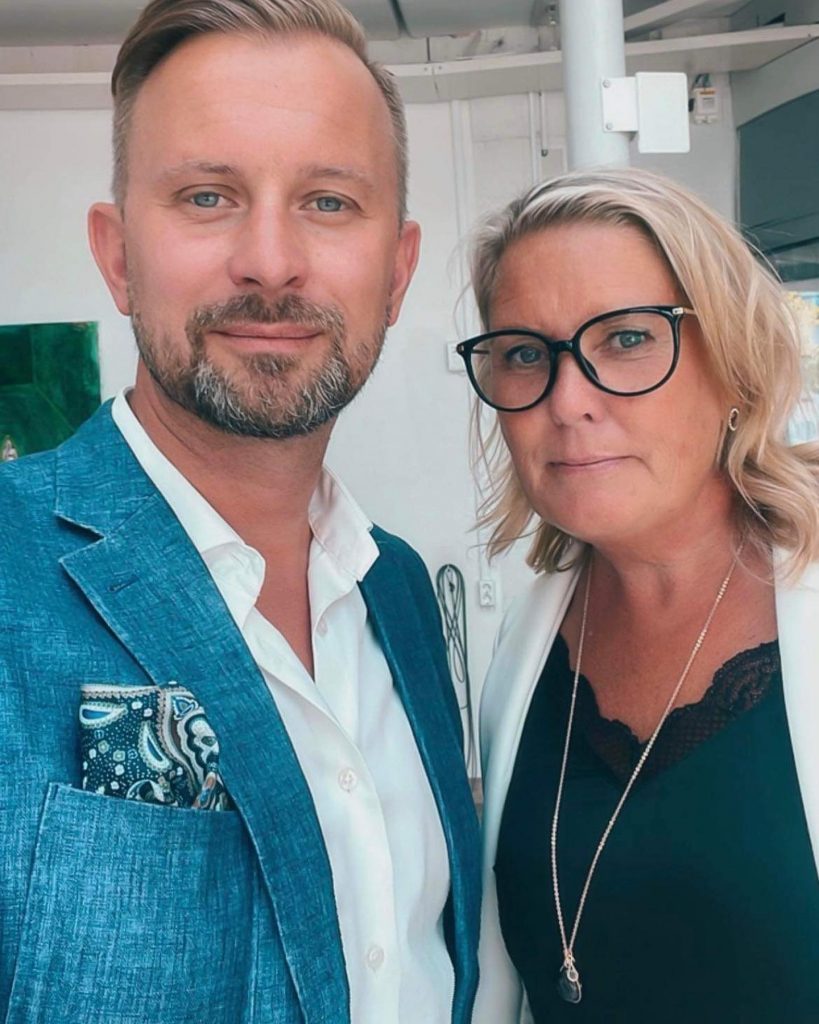 Jimmy Loord (KD) och Malin Sjölander (M). Foto: M/KD