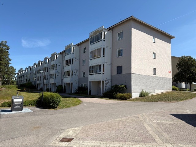 Hyreshus i bostadsområdet Marieborg i Kristineberg i Oskarshamn. Foto: Peter A Rosén