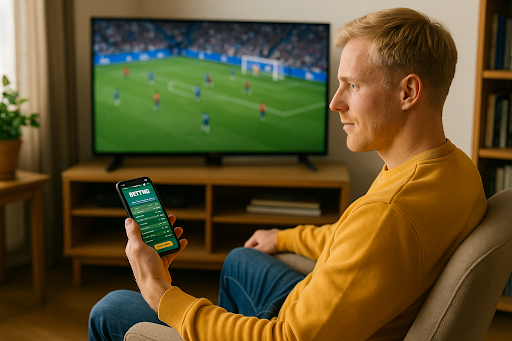Man håller på med Betting på mobilen