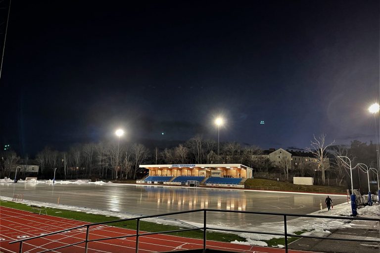 Bild på isbanan på Arena Oskarshamn