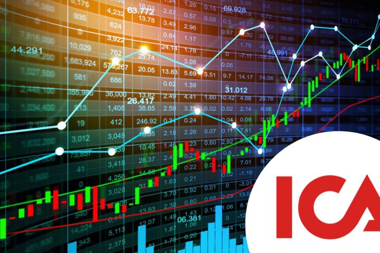 Börssiffror och ICAs logga
