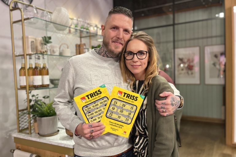 Henrik skrapade fram en storvinst på Triss. Foto: Svenska Spel