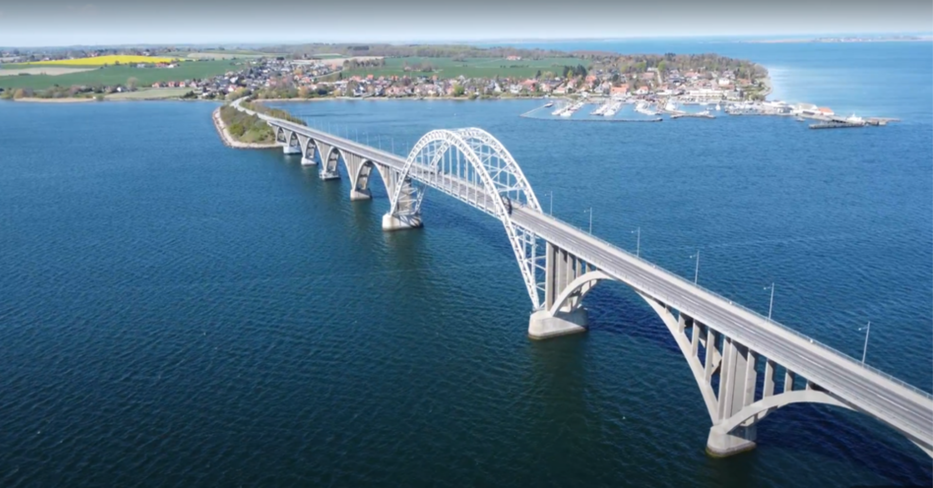 Vejarbejde på Mønbroen