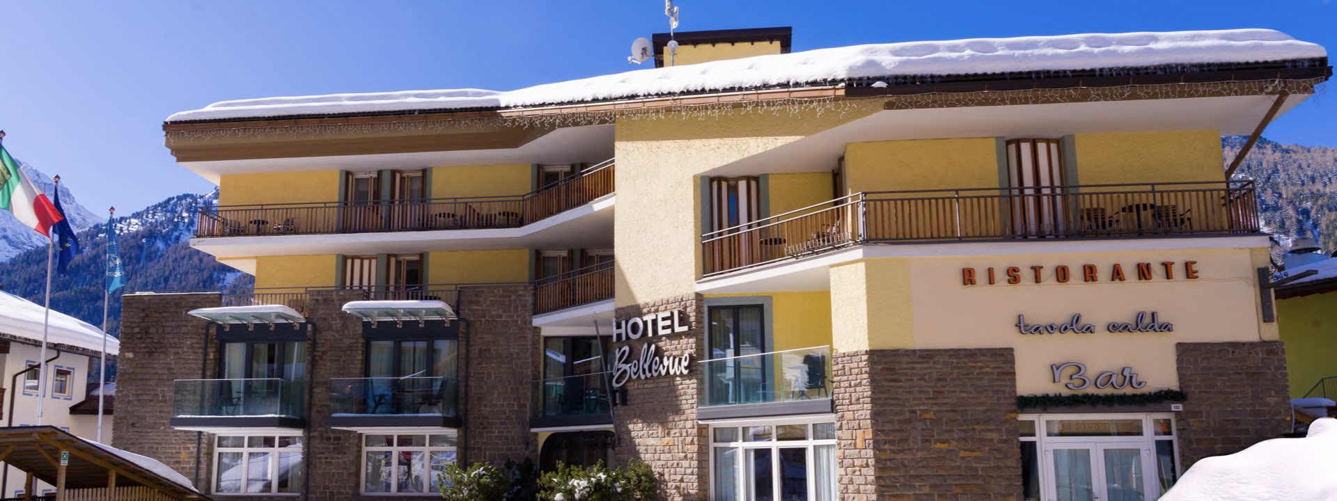 Canazei: Hotel Bellevue (HOTELBUS) – halvpension