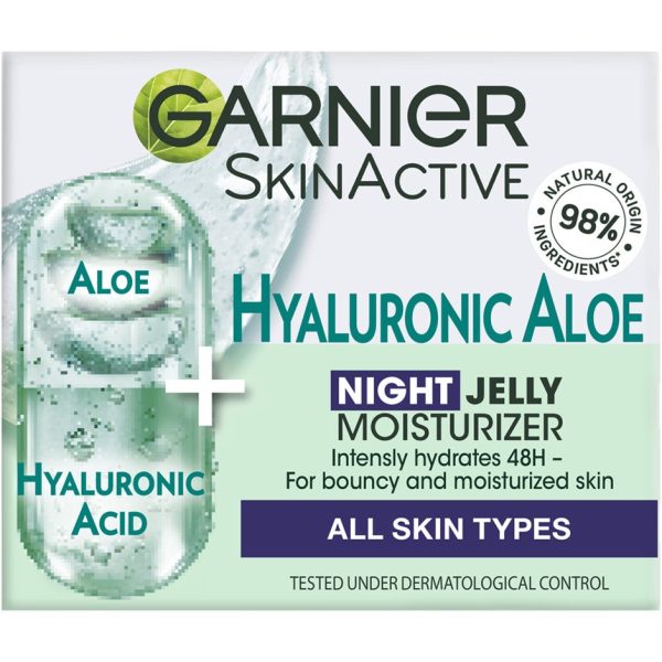 Garnier SkinActive Hyaluronic Aloe Jelly Night, 50 ml Garnier Yövoiteet