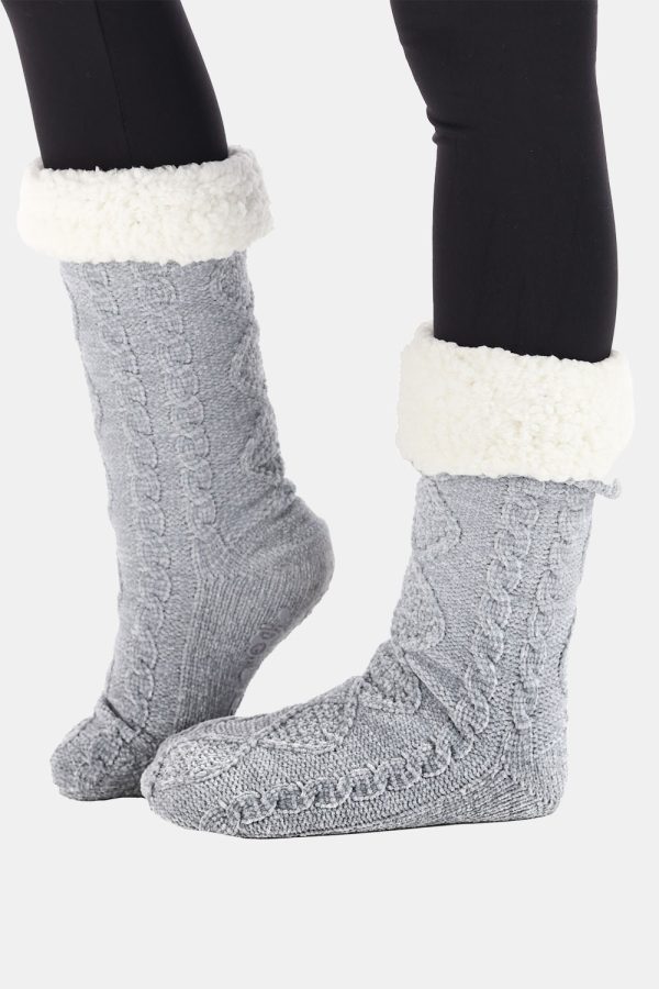 Comfy Slipper Socks Harmaa