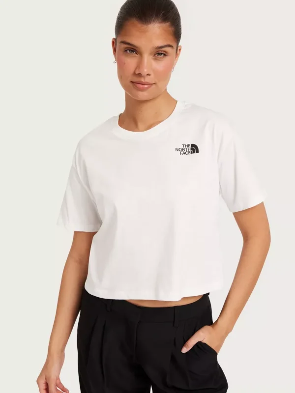 The North Face - T-paidat - White - W Cropped Sd Tee - Topit & T-paidat - T-Shirts