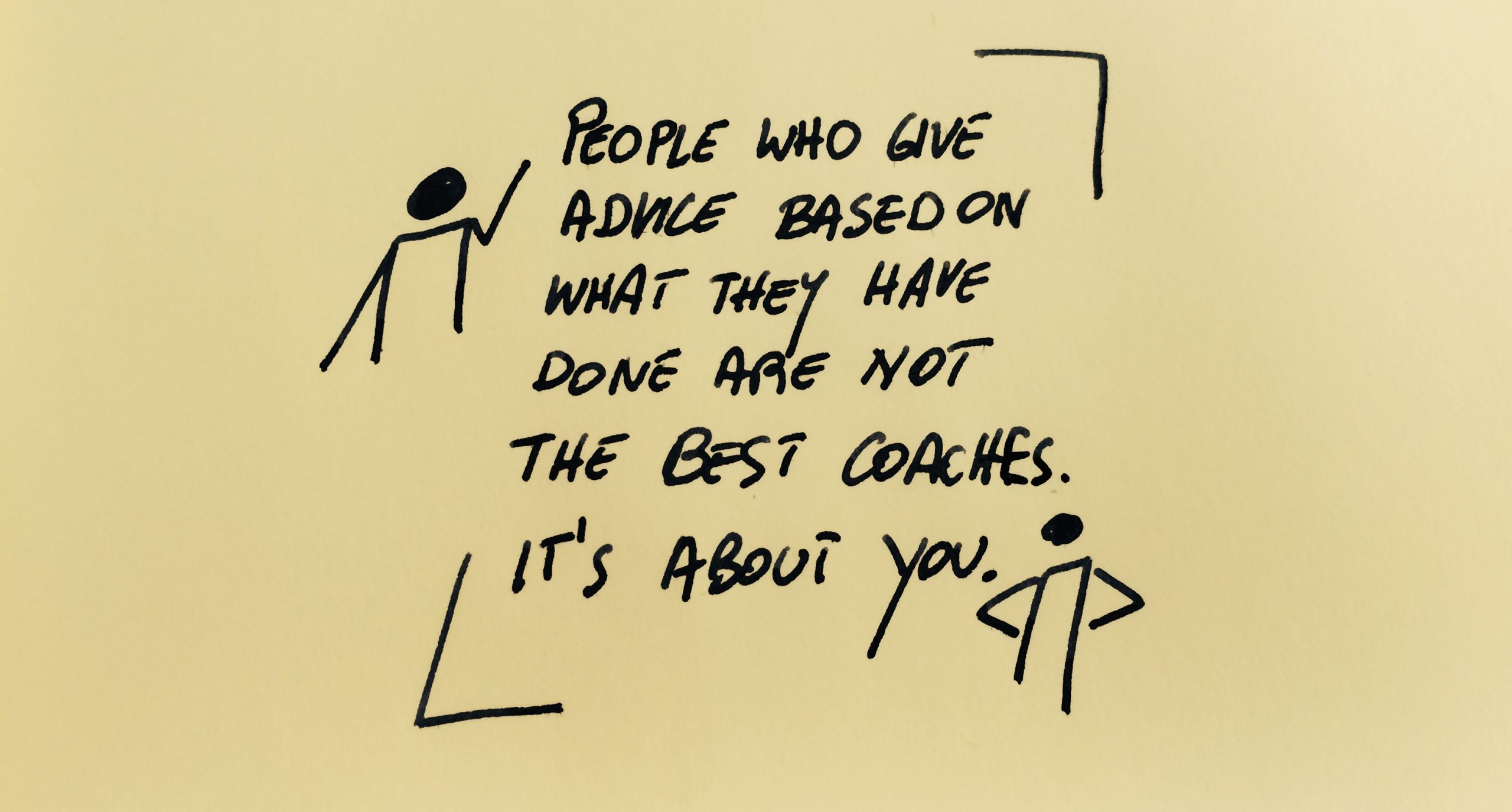 People who give Advice are not Coaches!