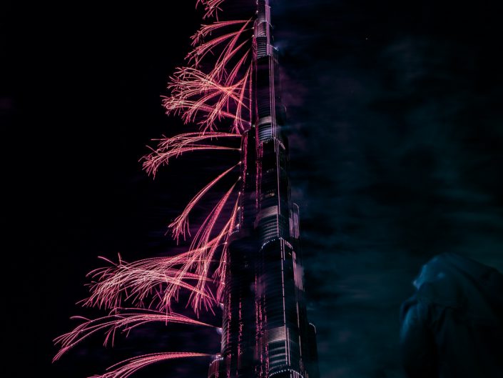 Dubai, Burj Khalifa, New Year, firework, celebration, show, New Years Eve, Silvester, Feuerwerk