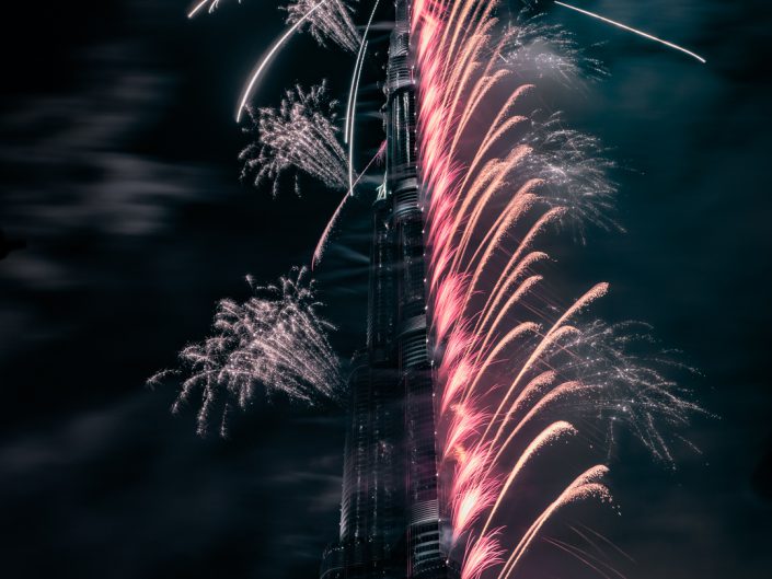 Dubai, Burj Khalifa, New Year, firework, celebration, show, New Years Eve, Silvester, Feuerwerk