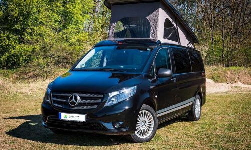 Klimavenlig elbil fra Mercedes: Camper med grøn samvittighed