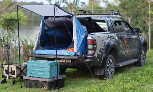 pickup truck camper campingkasse overnatning regler danmark