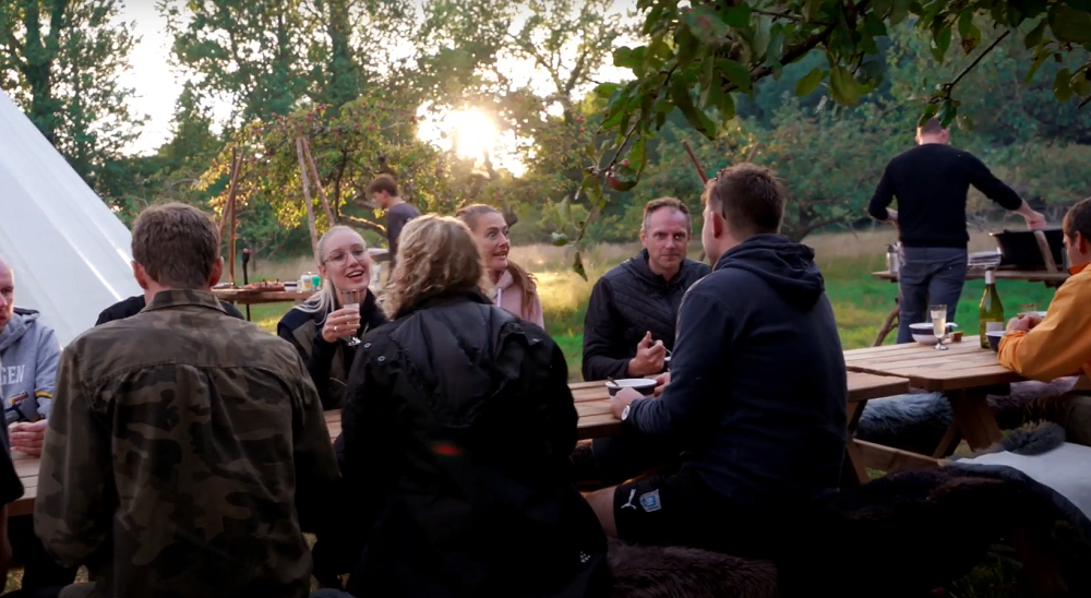 bålhygge i lavvu med SeaRangers