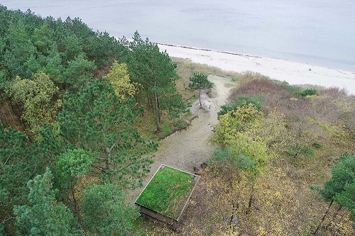 shelter ved vandet shelter ved havet Bornholm Blykobbe shelter