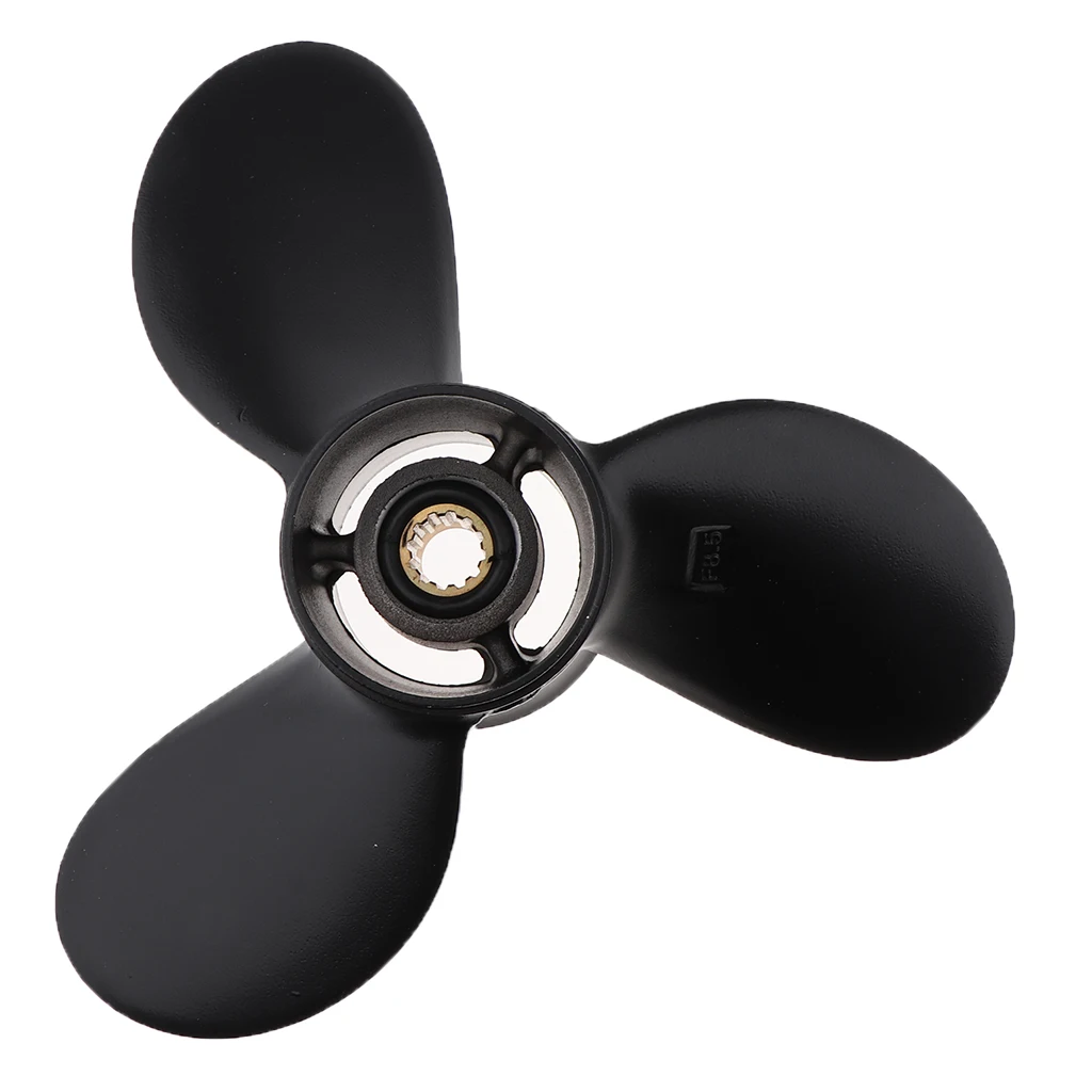 Black Boat Engine Propeller 8.5 X 9 for Tohatsu 2 & 4 STROKE 6 HP 8 HP 9.8 HP