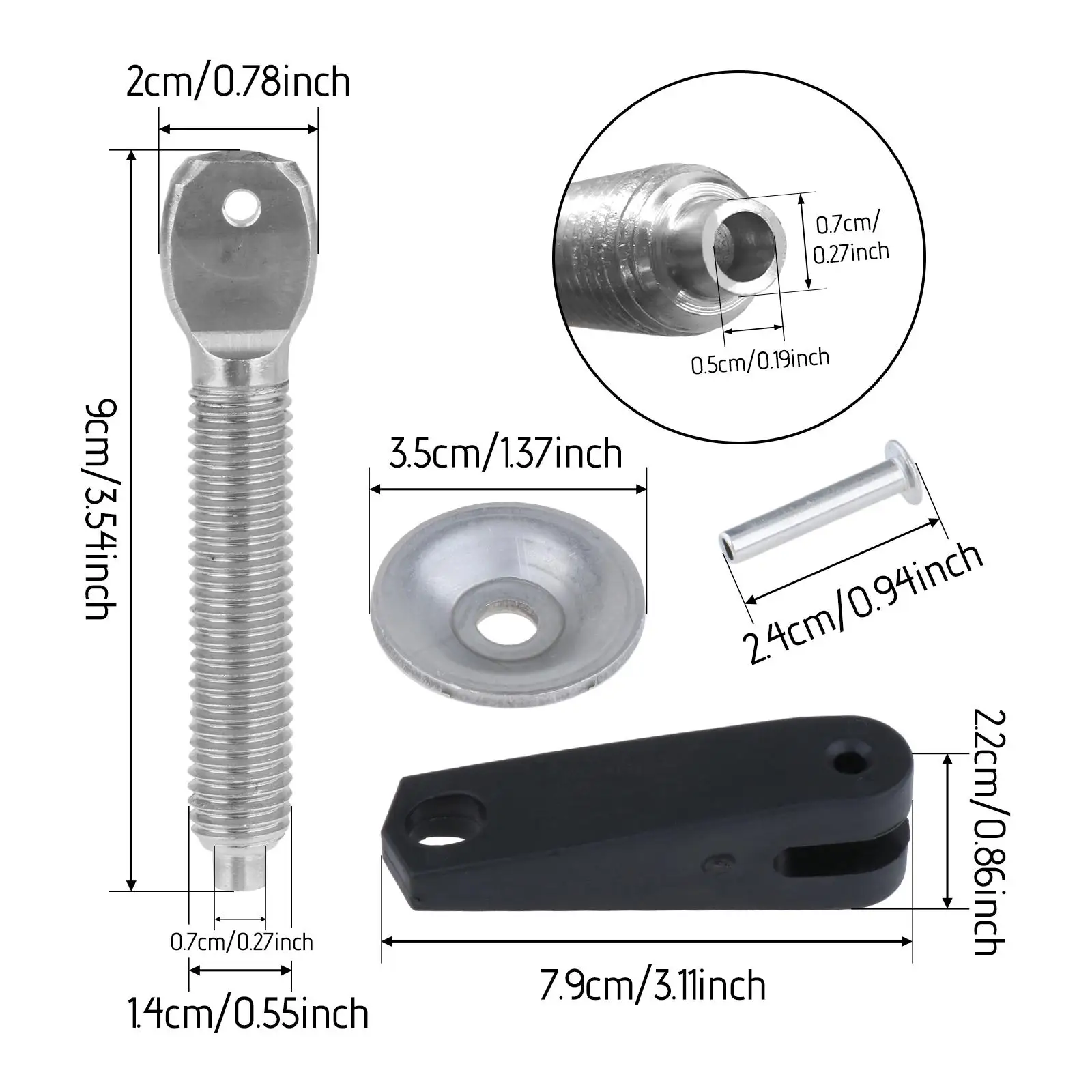 Clamp Screw Set 6E0-43118-00 90243-04M01 for Yamaha Outboard Motor