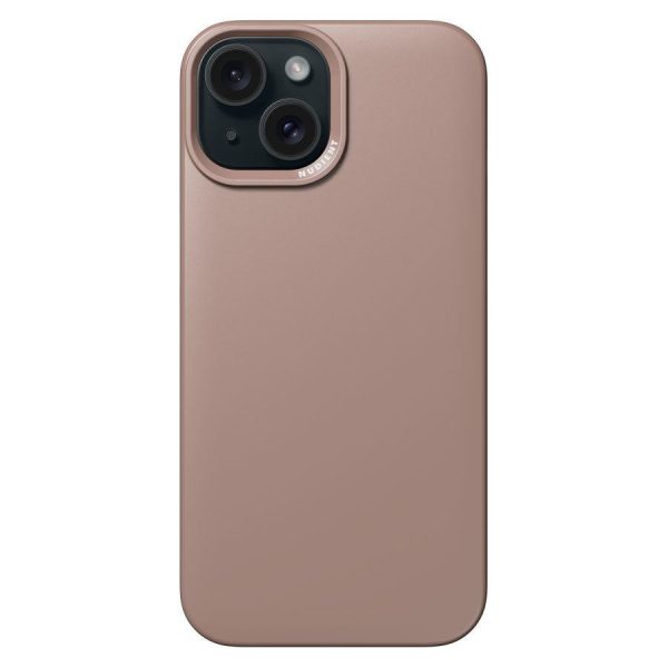 Nudient Thin iPhone 15 MagSafe mobilcover, Dusty Pink