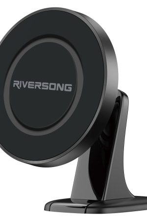 Riversong MagClip, magnetisk holder til iPhone 12-15 til bil, Sort