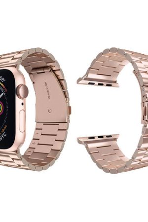 Lippa Apple Watch urlænke i rustfri stål 42/44/45/49, Rose Gold