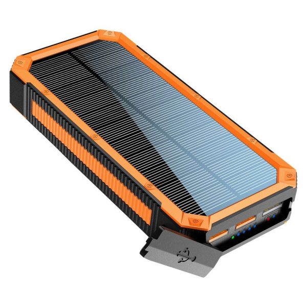 REFURBISHED Lippa 20.000 mAh Solar Powerbank 1 x USB-C PD & 3 x USB-A Output