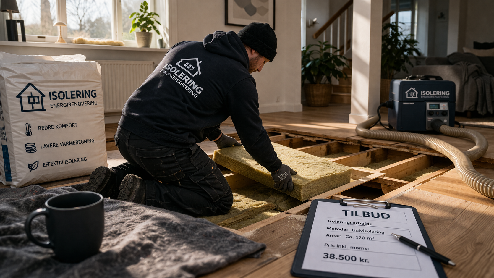 Gulvisolering i Kalundborg – koldt gulv og hvad det koster at løse 1 Isolering af hus
