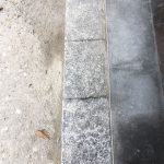 Aero pulitura di soglio e colonnine in pietra lavica 05