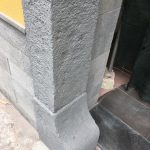 Aero pulitura di soglio e colonnine in pietra lavica 13