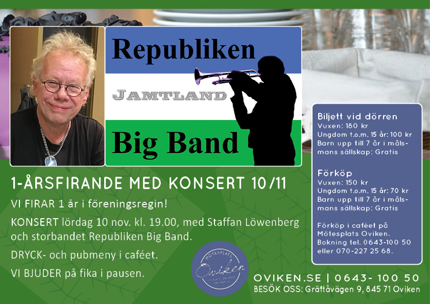 KONSERT med Staffan Löwenberg & Republiken Big Band