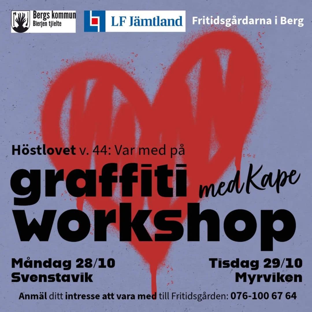 Höstlovsaktivitet: Graffiti-workshop med Kape