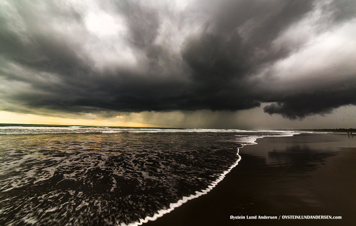 Pangandaran 2017 beach sunset thunderstorm