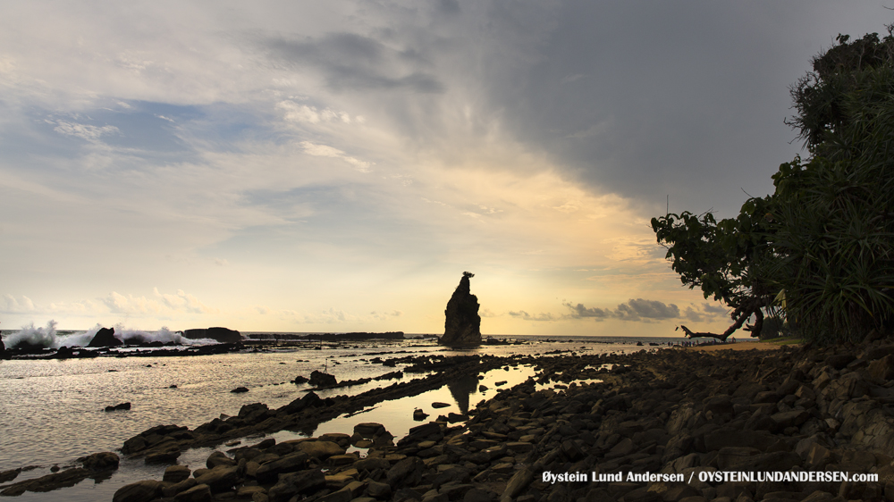 Sawarna Beach 2016 West Java Sukabumi Indonesia Pantai Sawarna Indonesia Aerial Tanjung Layar