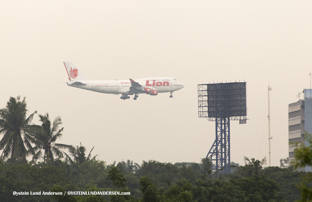 Lion Air Boeing 747-400 arriving from Denpasar, Bali (PK-LHG) (15th February 2016)