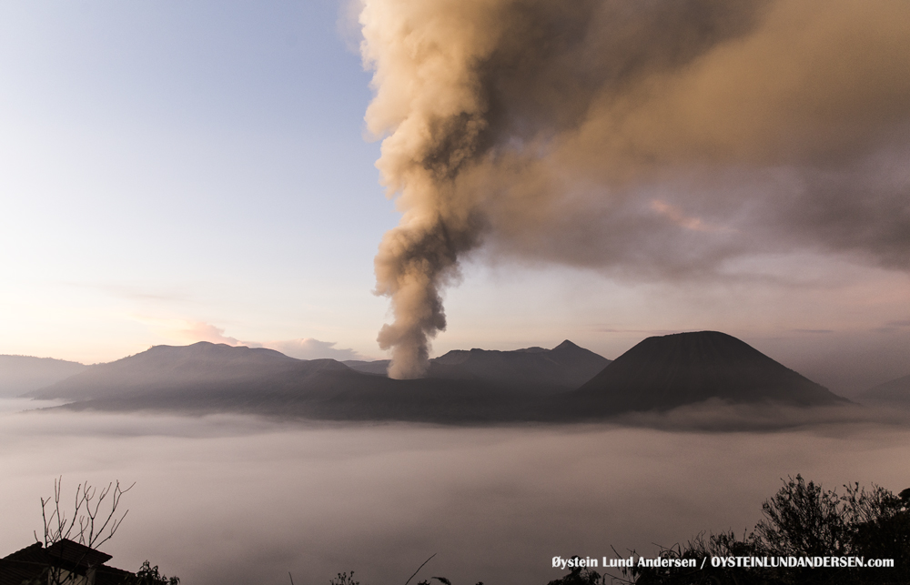 Aerial Bromo Volcano Tengger Eruption 2016