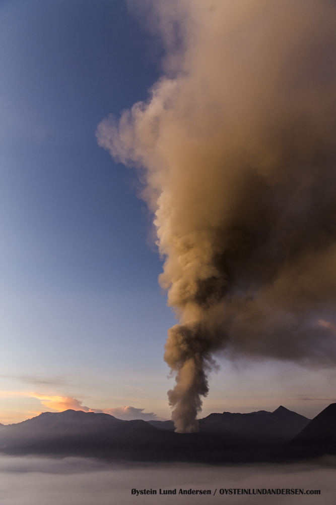 Aerial Bromo Volcano Tengger Eruption 2016