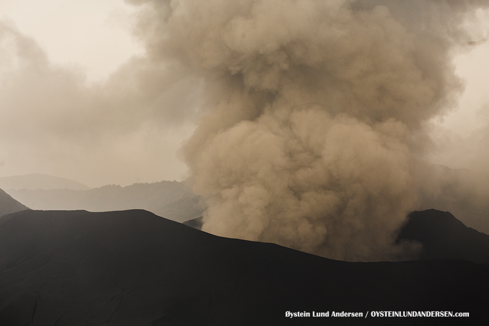 Aerial Bromo Volcano Tengger Eruption 2016