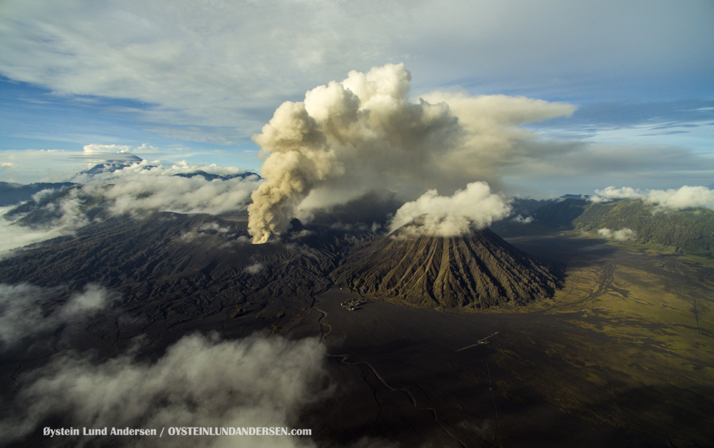 Bromo Eruption February 2016 volcano Indonesia Dji Phantom Aerial photography