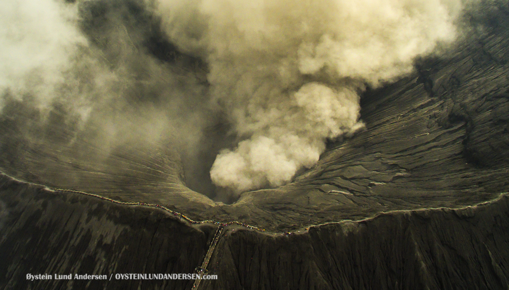 Bromo Tengger Indonesia Eruption February 2016 Aerial