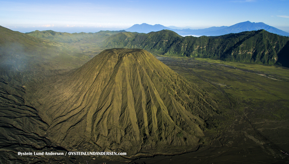 Aerial Batok Volcano Tengger Indonesia